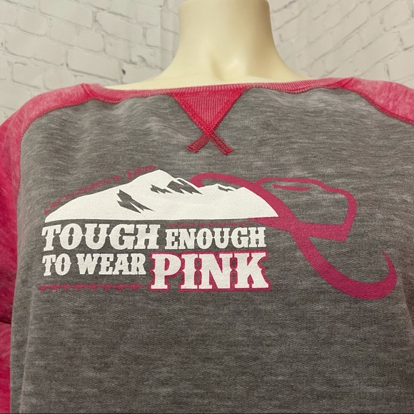 Breast Cancer Awareness Sweater size large. Zen by J.America - Picture 4 of 16